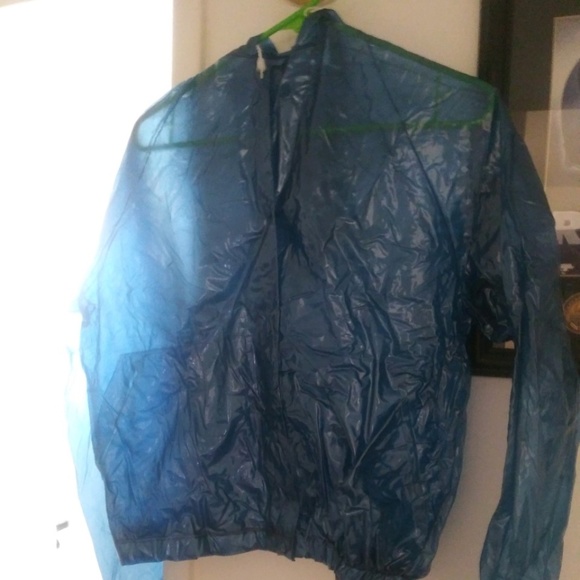 Blue X-Large PVC Raincoat/Jacket - Picture 1 of 4